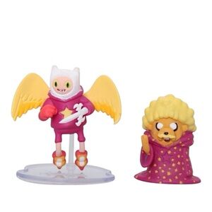 ADVENTURE TIME FINN AND JAKE COLLECTOR'S WIZARD 2 PACK 2" FIGURES - PRE-OWNED